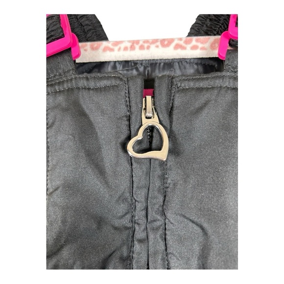 AQ Explore The Unknown Girls Bib Snow Pants Sz 18 Month Pink Black - Picture 5 of 9